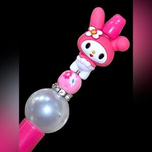 New My Melody pink ballpoint beaded ink pen